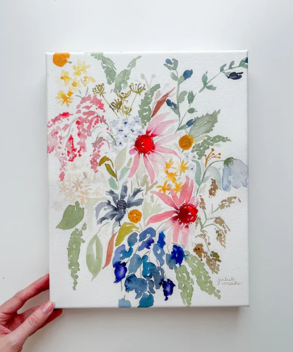 Garden Bouquet - 11x14 Stretched Canvas Print