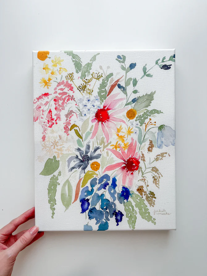 Garden Bouquet - 11x14 Stretched Canvas Print