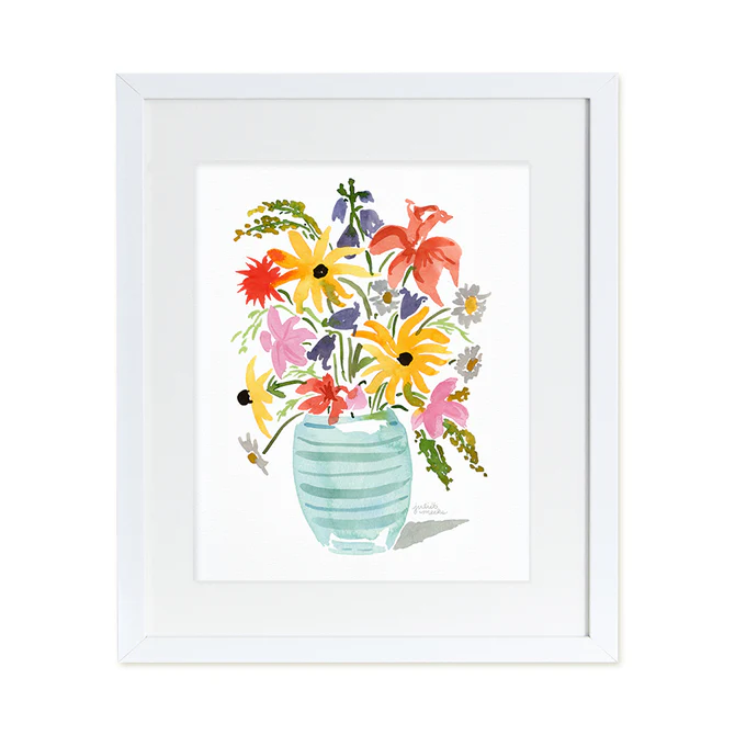 Wildflowers in Vase - Fine Art Print